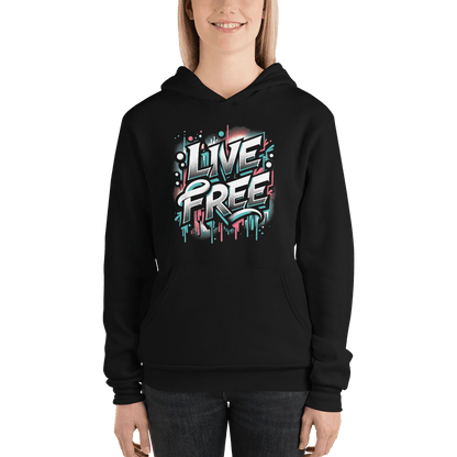 Unisex Kapuzenpullover "Live Free" - Artexio