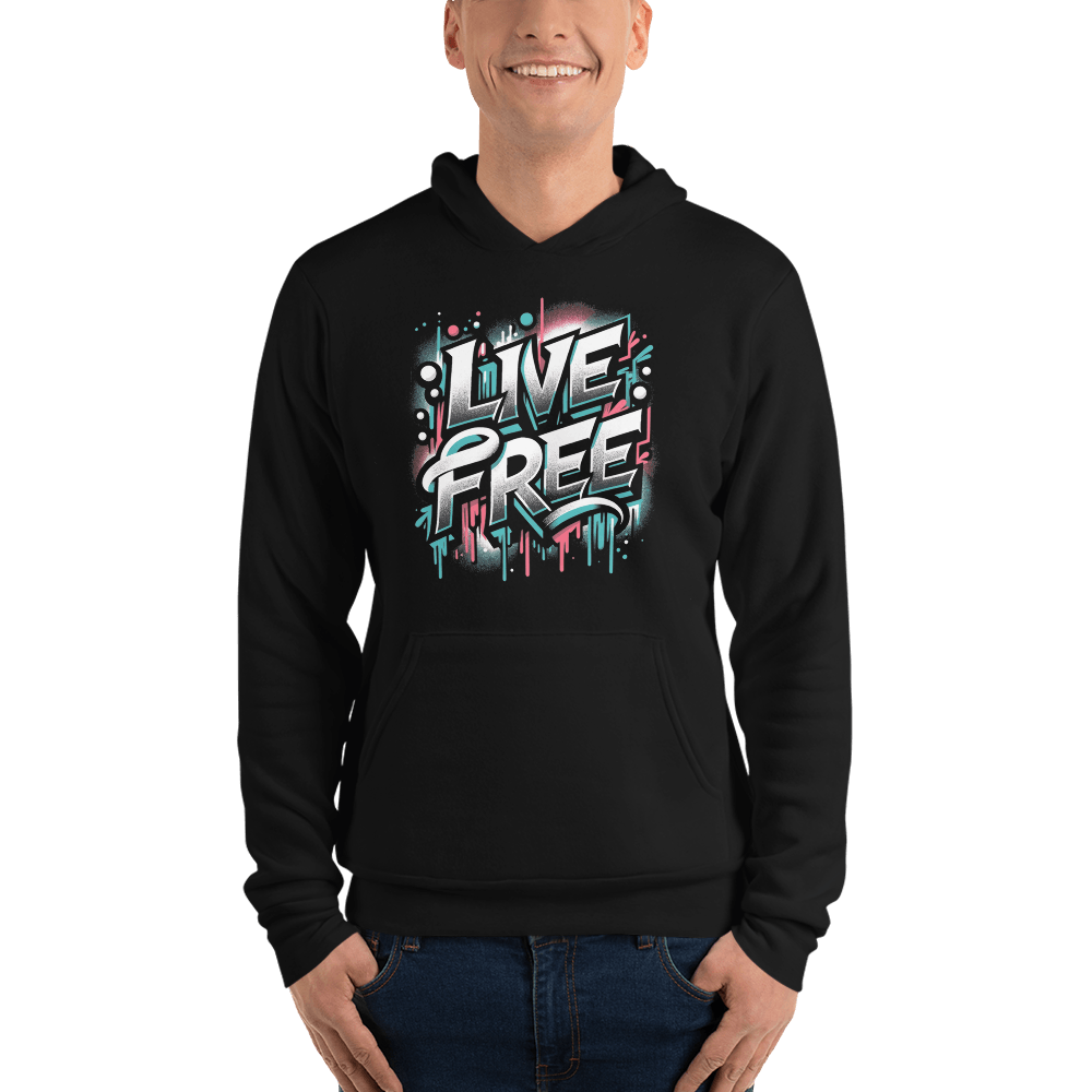 Unisex Kapuzenpullover "Live Free" - Artexio