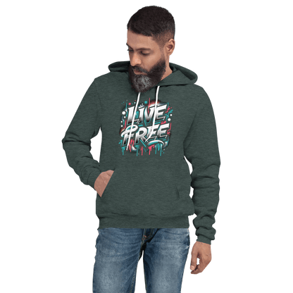 Unisex Kapuzenpullover "Live Free" - Artexio