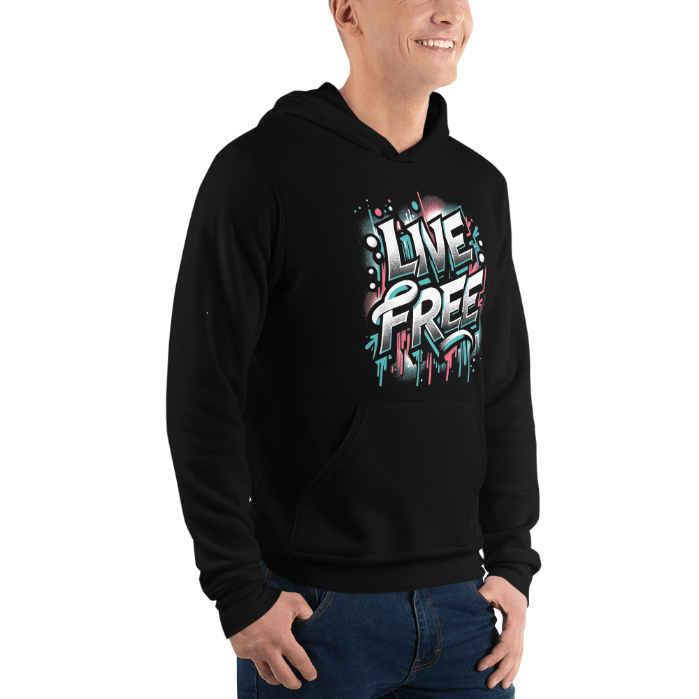 Unisex Kapuzenpullover "Live Free" - Artexio