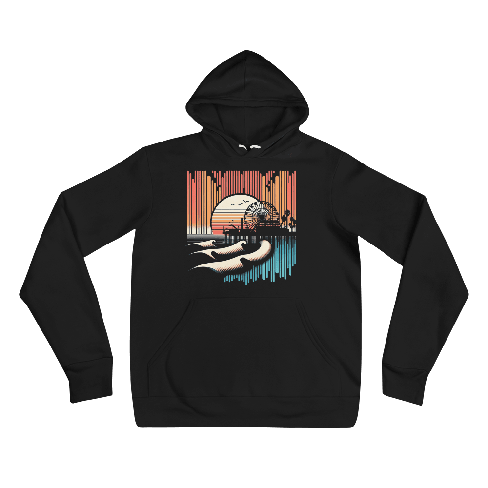 Unisex Kapuzenpullover "Santa Monica Pier" - Artexio