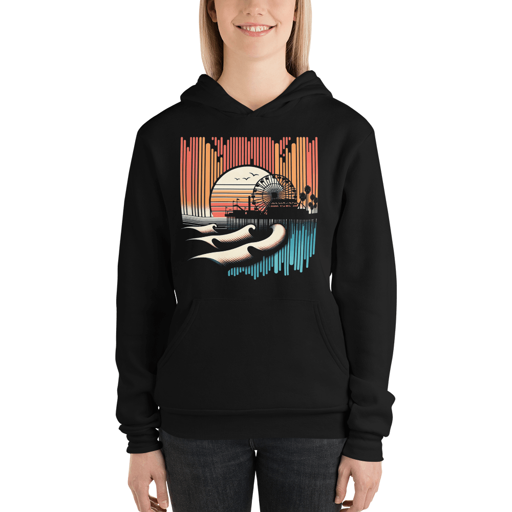 Unisex Kapuzenpullover "Santa Monica Pier" - Artexio