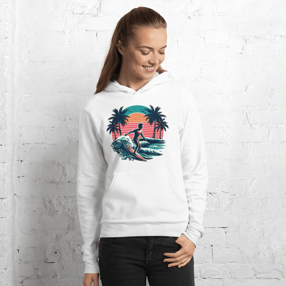 Unisex Kapuzenpullover "Surfing" - Artexio