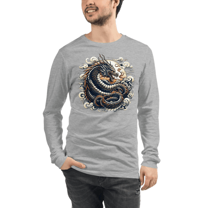 Langärmeliges Unisex T-Shirt "Drache" - Artexio