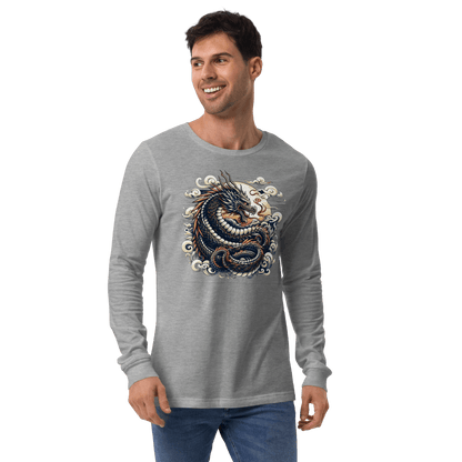 Langärmeliges Unisex T-Shirt "Drache" - Artexio