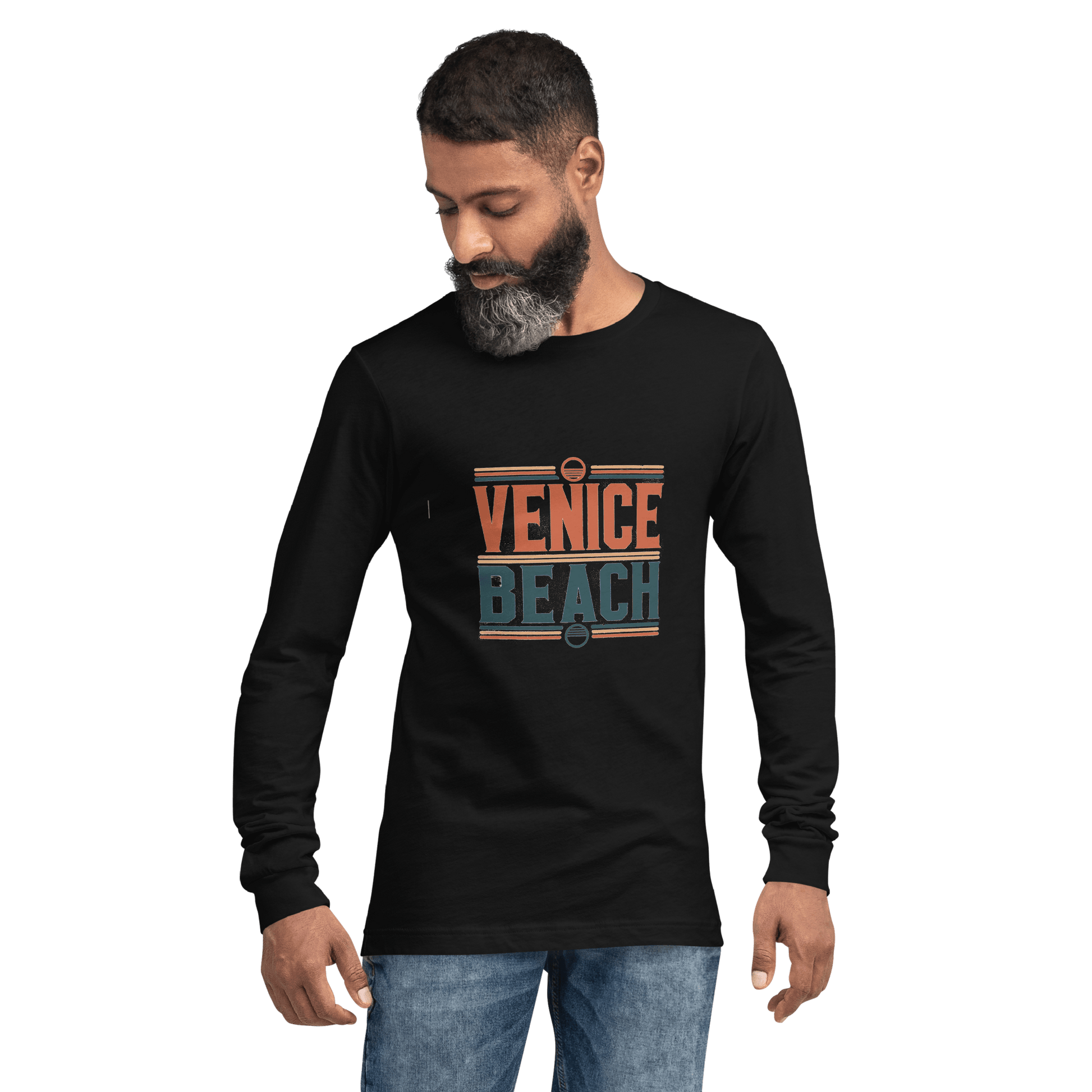 Langärmeliges Unisex T-Shirt "Venice Beach" - Artexio