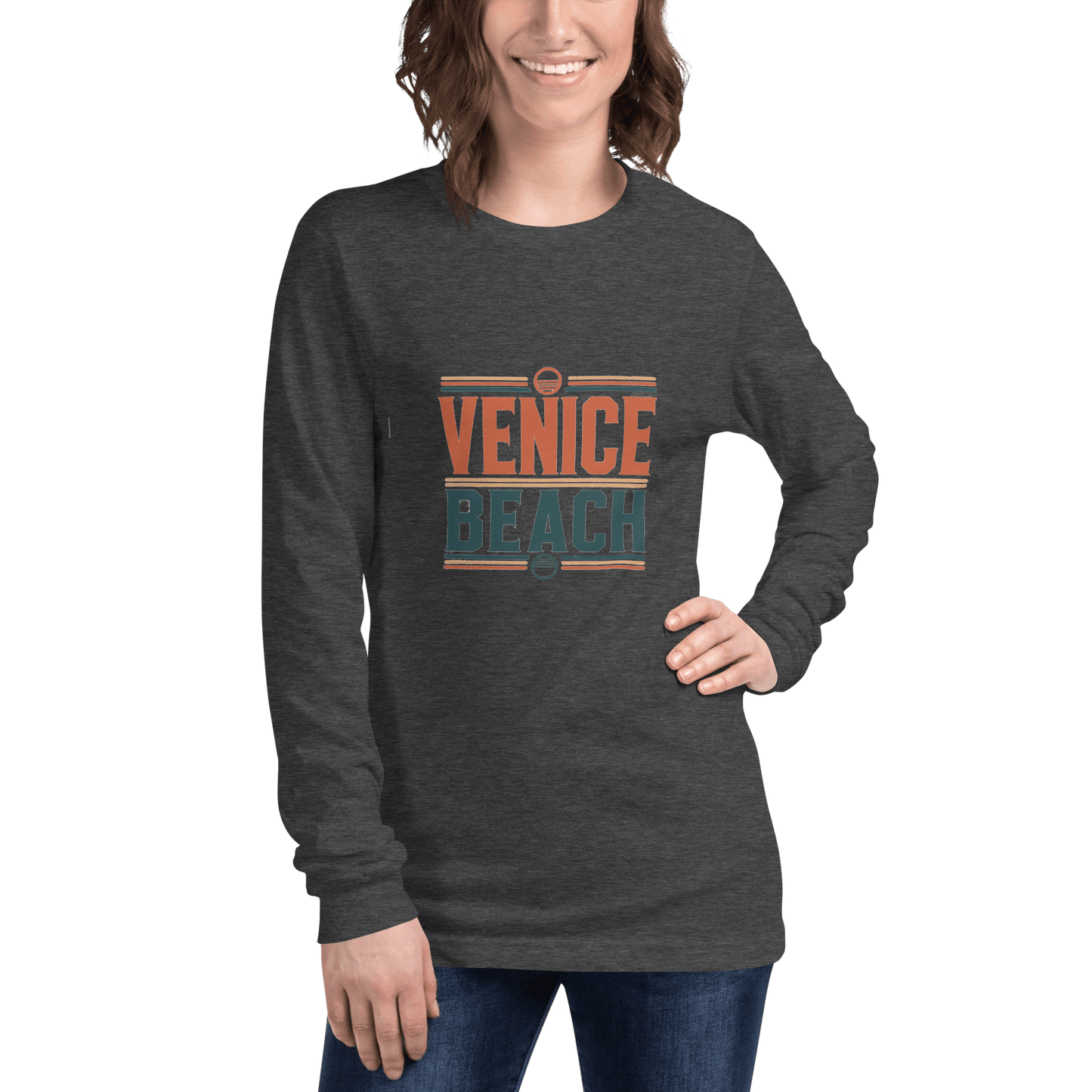 Langärmeliges Unisex T-Shirt "Venice Beach" - Artexio