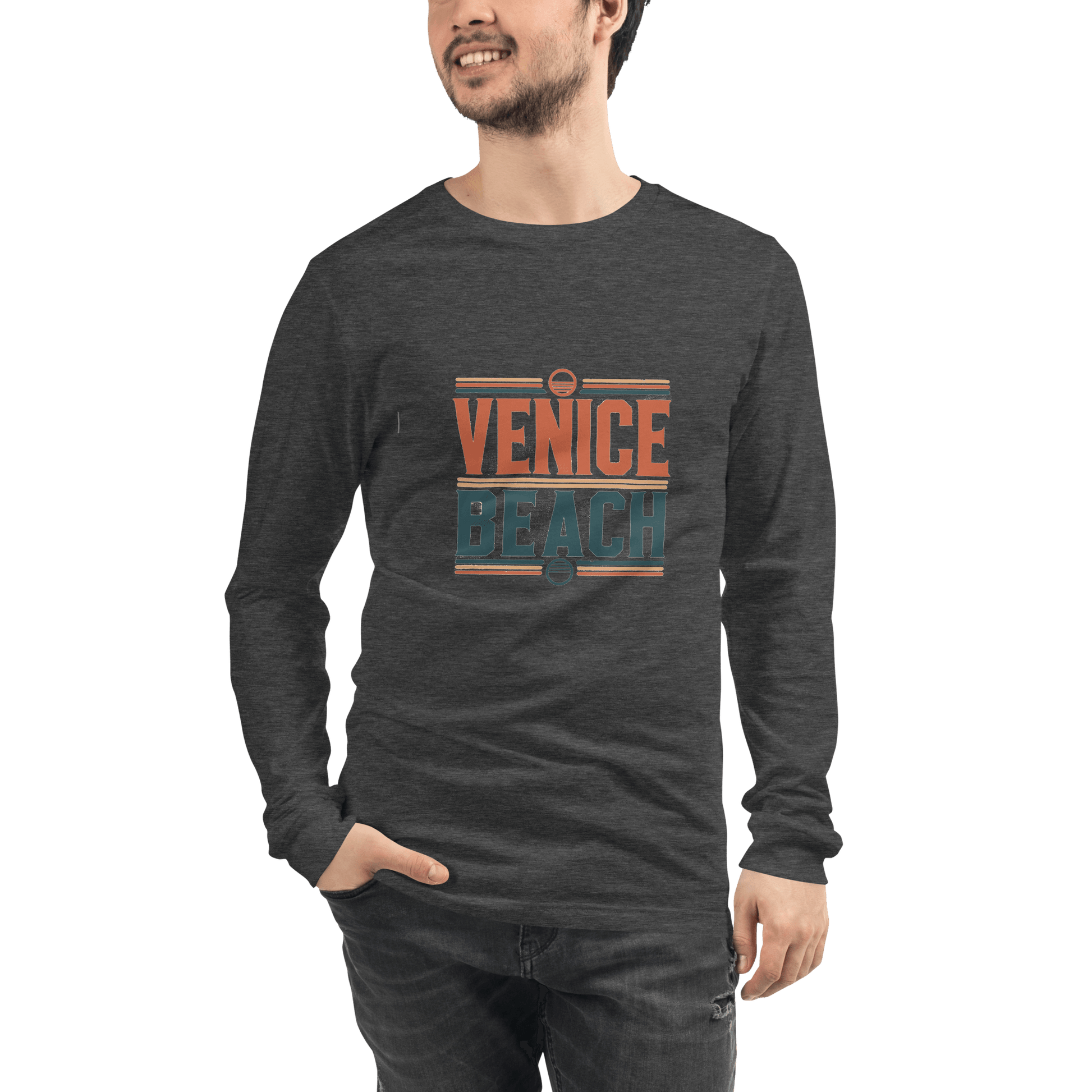 Langärmeliges Unisex T-Shirt "Venice Beach" - Artexio