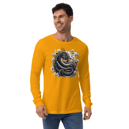 Langärmeliges Unisex T-Shirt "Drache" - Artexio