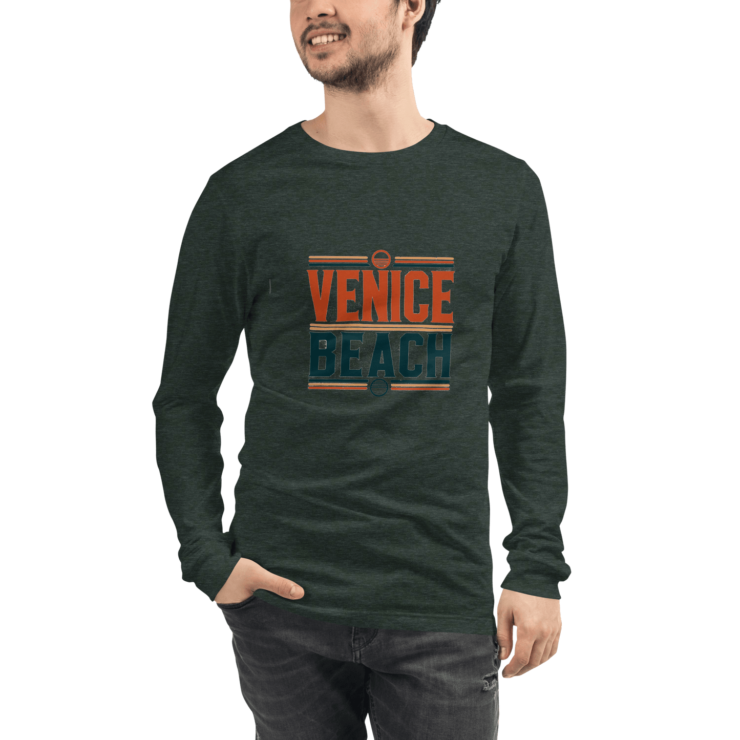 Langärmeliges Unisex T-Shirt "Venice Beach" - Artexio