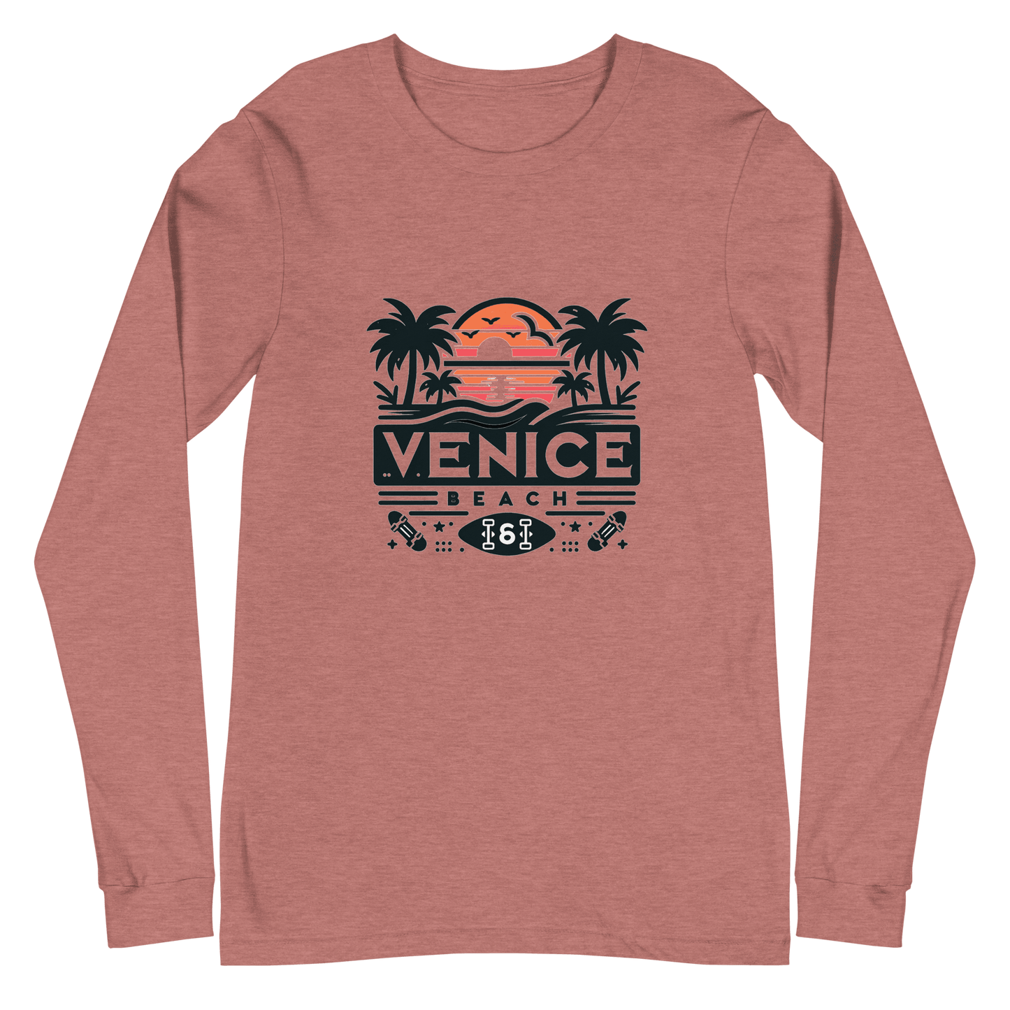 Langärmeliges Unisex T-Shirt "Venice Beach" - Artexio