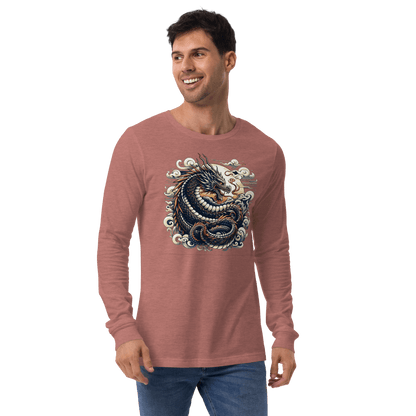 Langärmeliges Unisex T-Shirt "Drache" - Artexio