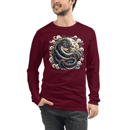 Langärmeliges Unisex T-Shirt "Drache" - Artexio