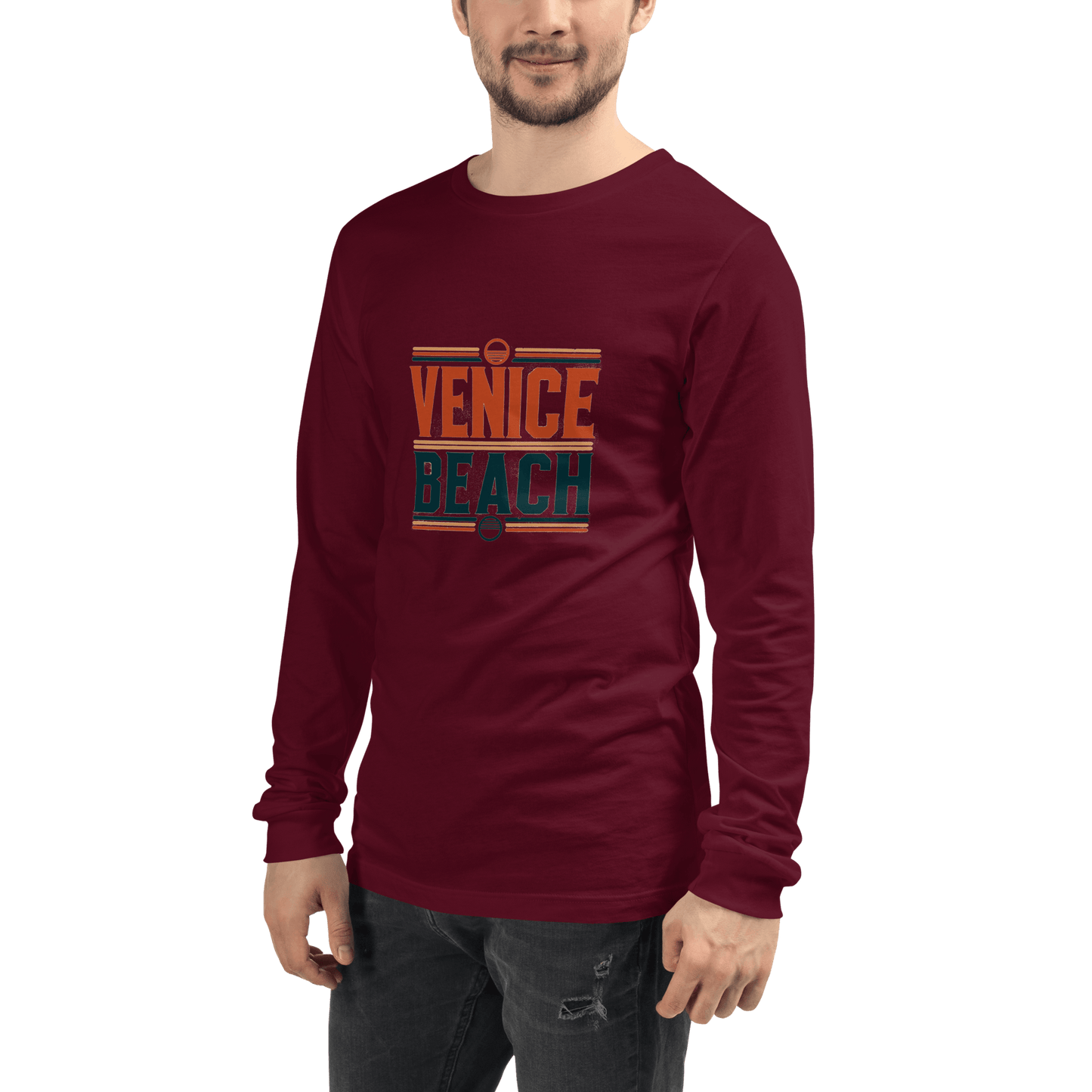 Langärmeliges Unisex T-Shirt "Venice Beach" - Artexio