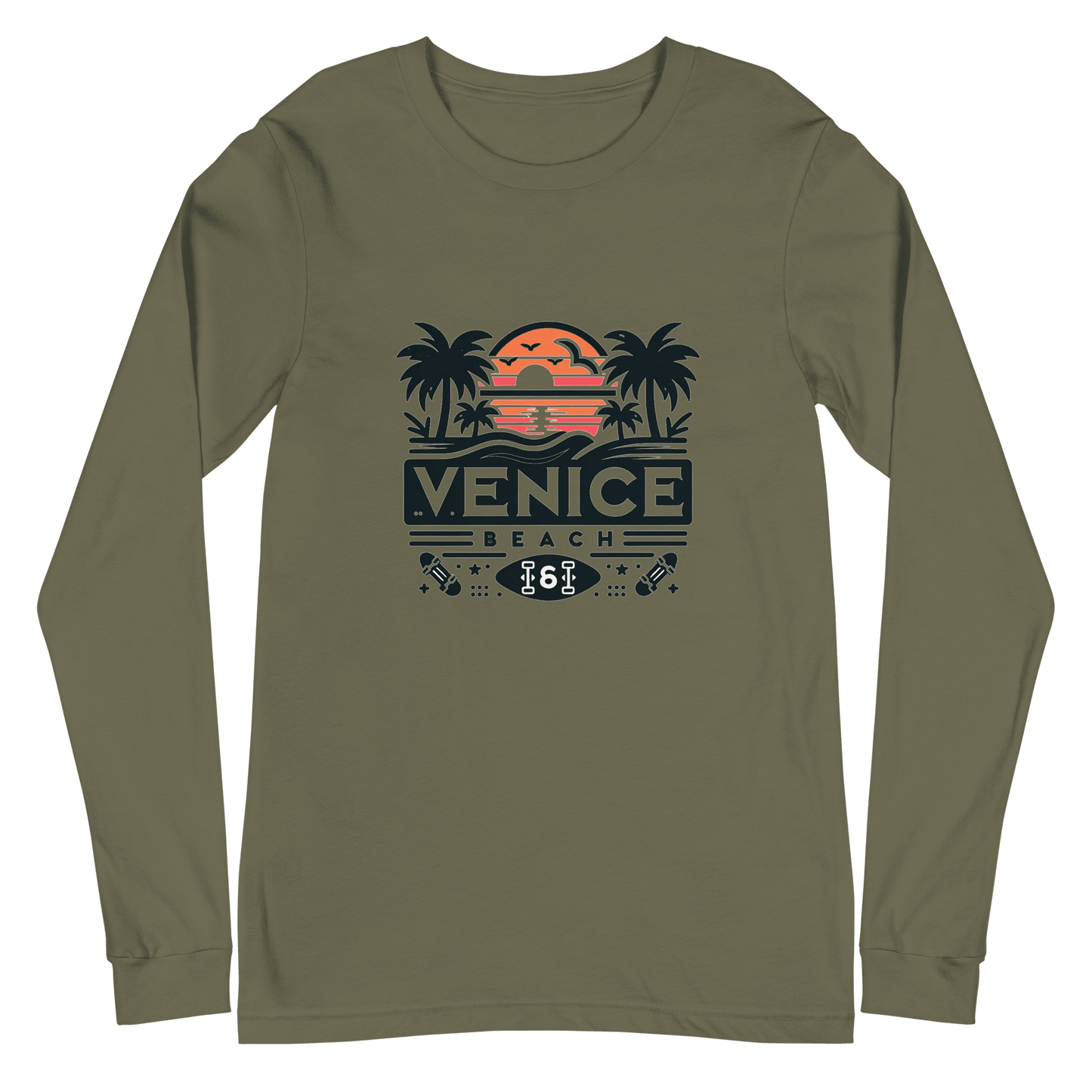 Langärmeliges Unisex T-Shirt "Venice Beach" - Artexio