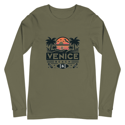 Langärmeliges Unisex T-Shirt "Venice Beach" - Artexio