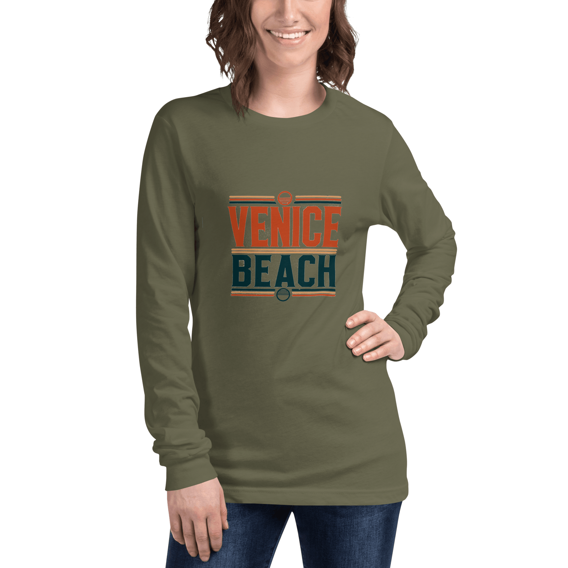 Langärmeliges Unisex T-Shirt "Venice Beach" - Artexio