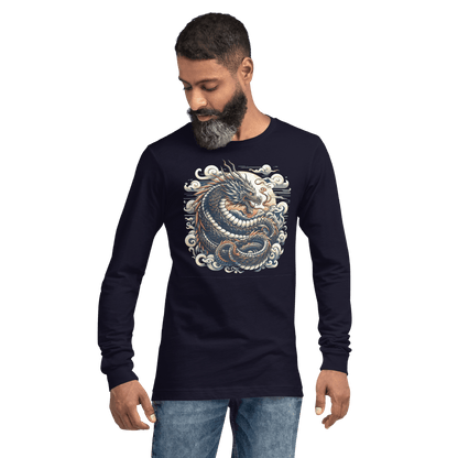 Langärmeliges Unisex T-Shirt "Drache" - Artexio