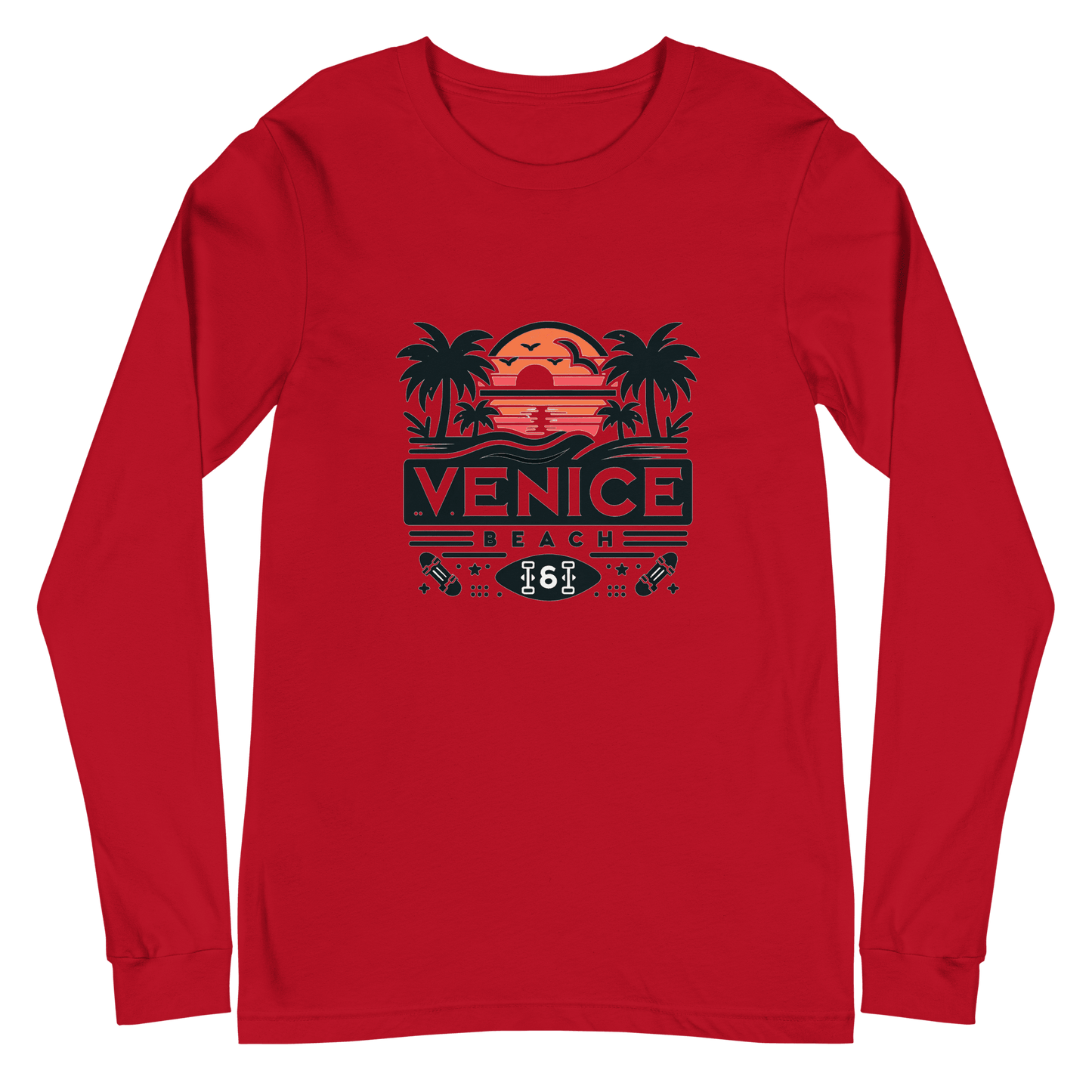 Langärmeliges Unisex T-Shirt "Venice Beach" - Artexio