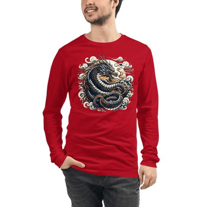 Langärmeliges Unisex T-Shirt "Drache" - Artexio