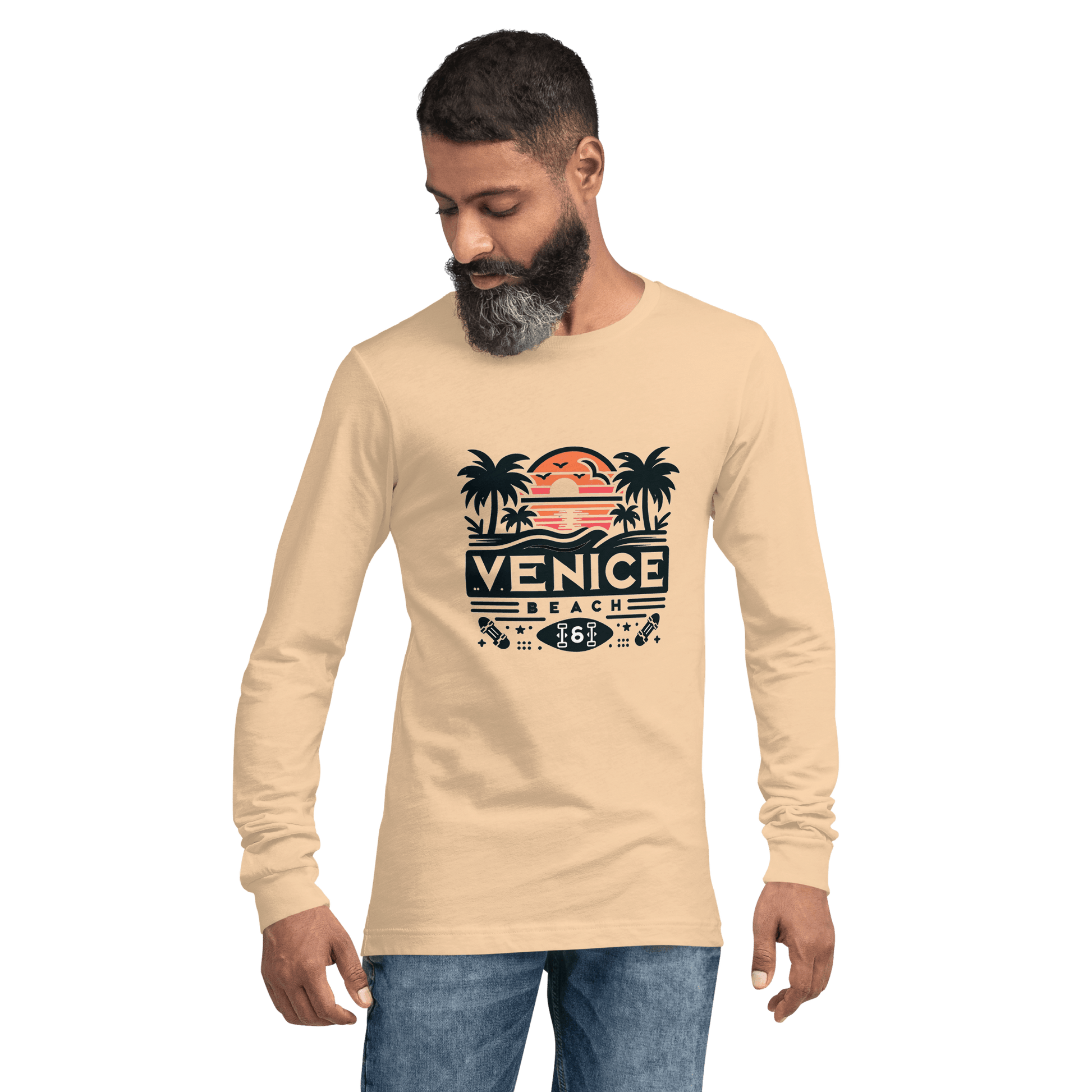 Langärmeliges Unisex T-Shirt "Venice Beach" - Artexio