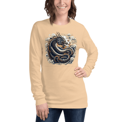 Langärmeliges Unisex T-Shirt "Drache" - Artexio