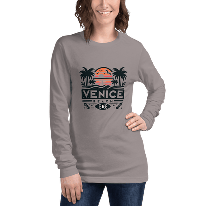 Langärmeliges Unisex T-Shirt "Venice Beach" - Artexio