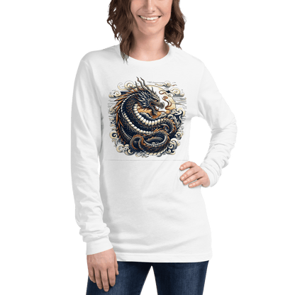 Langärmeliges Unisex T-Shirt "Drache" - Artexio