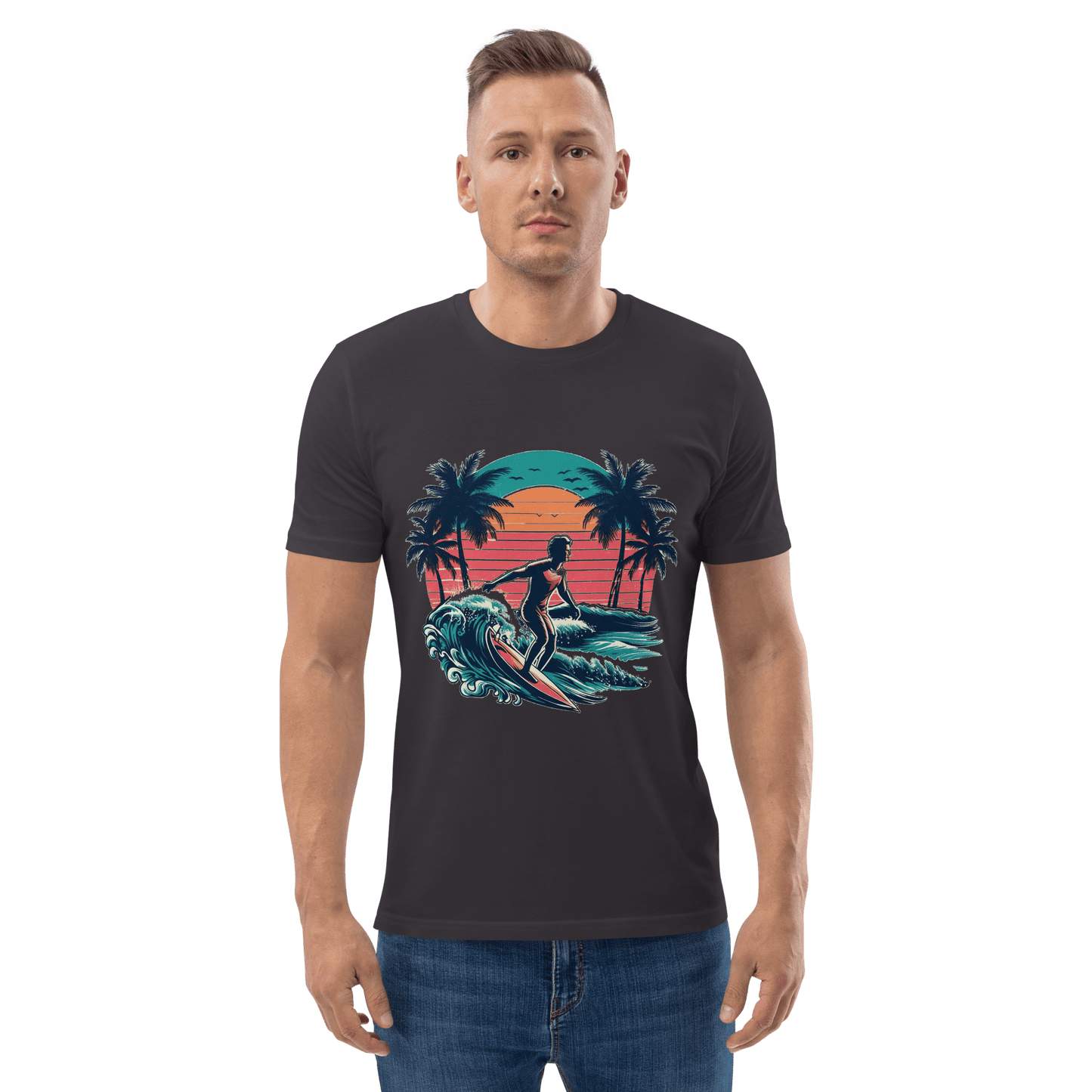 Unisex Bio Baumwoll T-Shirt "Surfing"