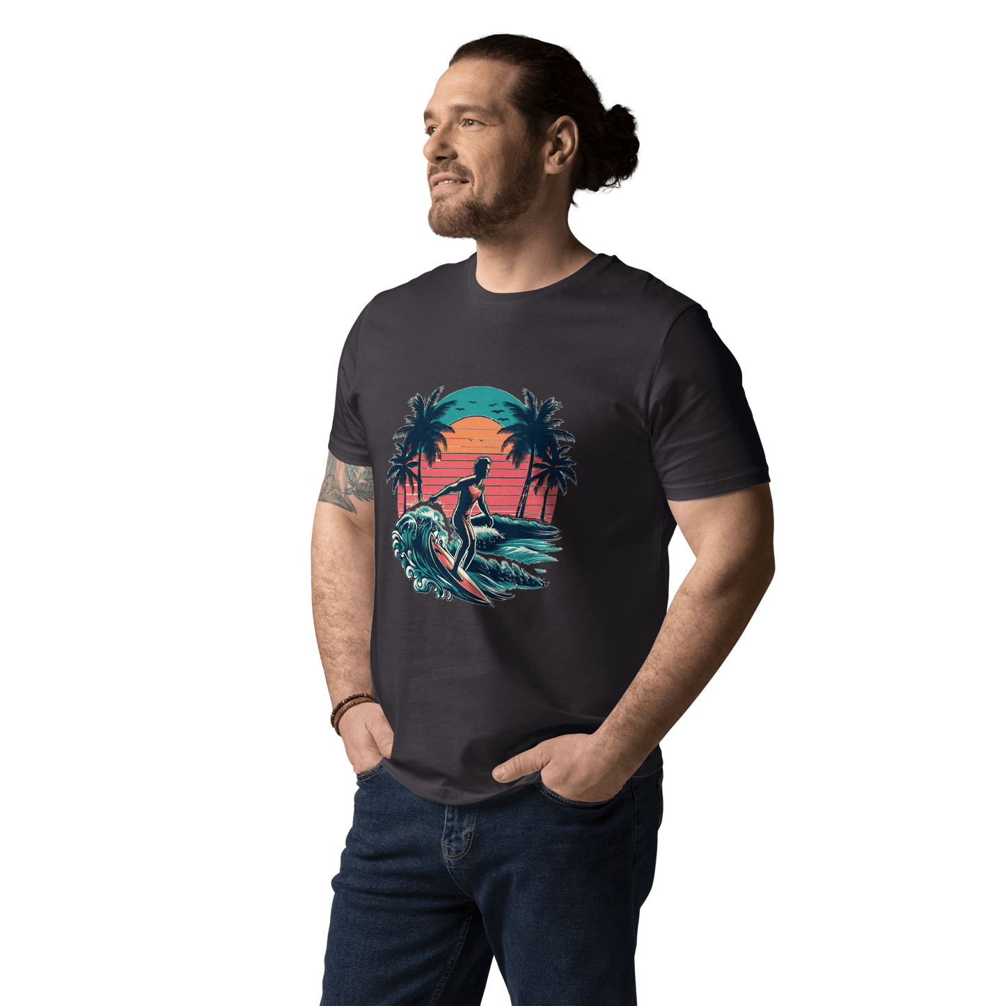 Unisex Bio Baumwoll T-Shirt "Surfing"