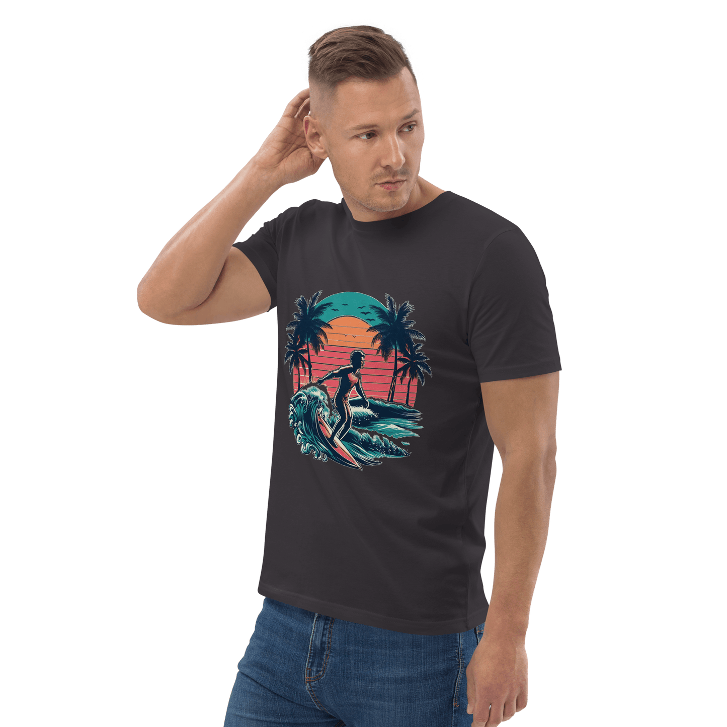 Unisex Bio Baumwoll T-Shirt "Surfing"