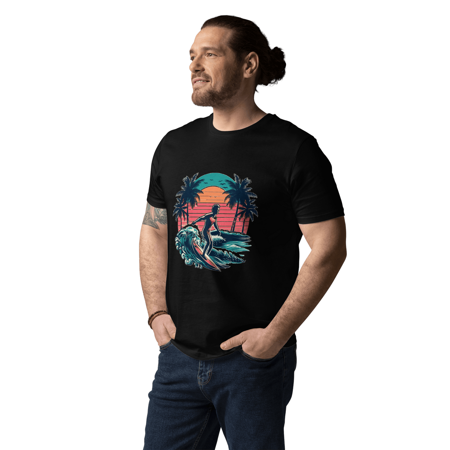 Unisex Bio Baumwoll T-Shirt "Surfing"