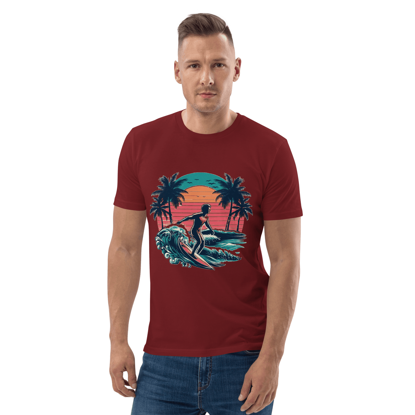 Unisex Bio Baumwoll T-Shirt "Surfing"