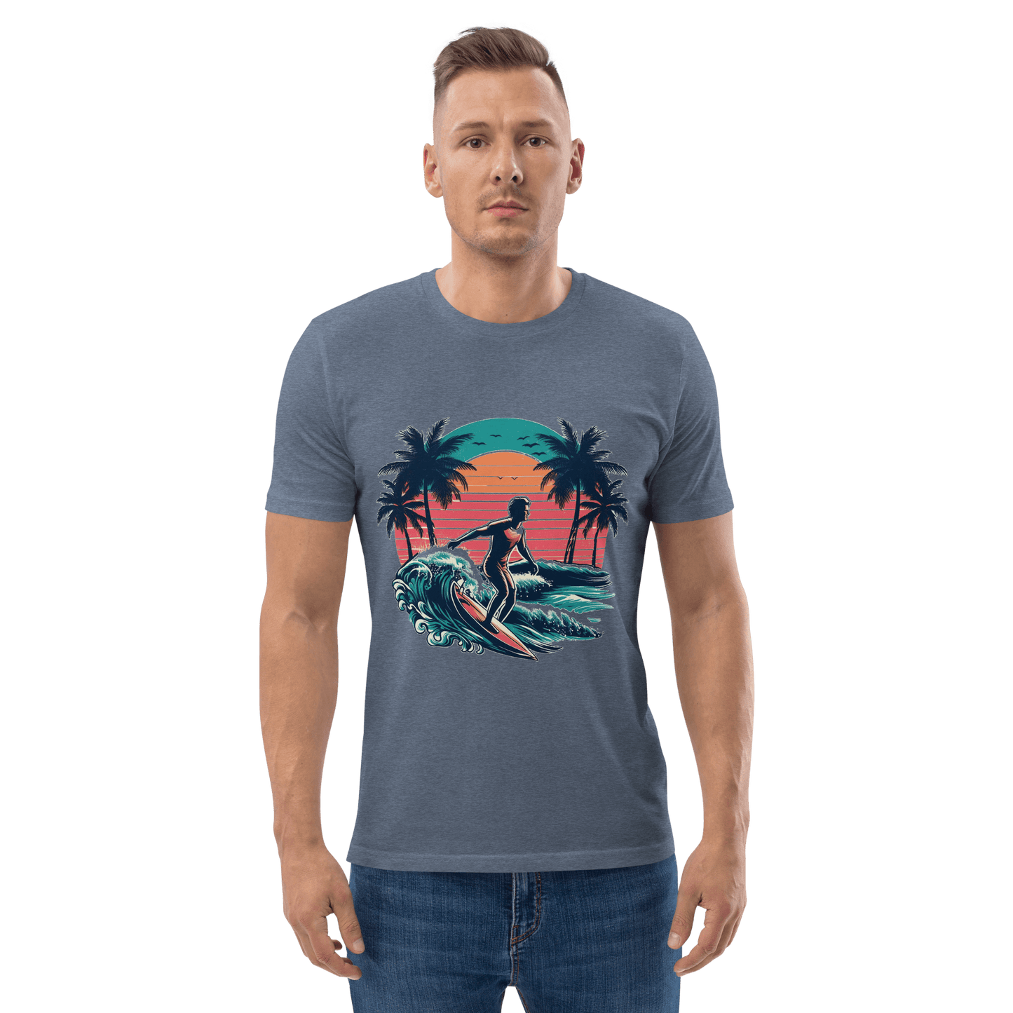 Unisex Bio Baumwoll T-Shirt "Surfing"