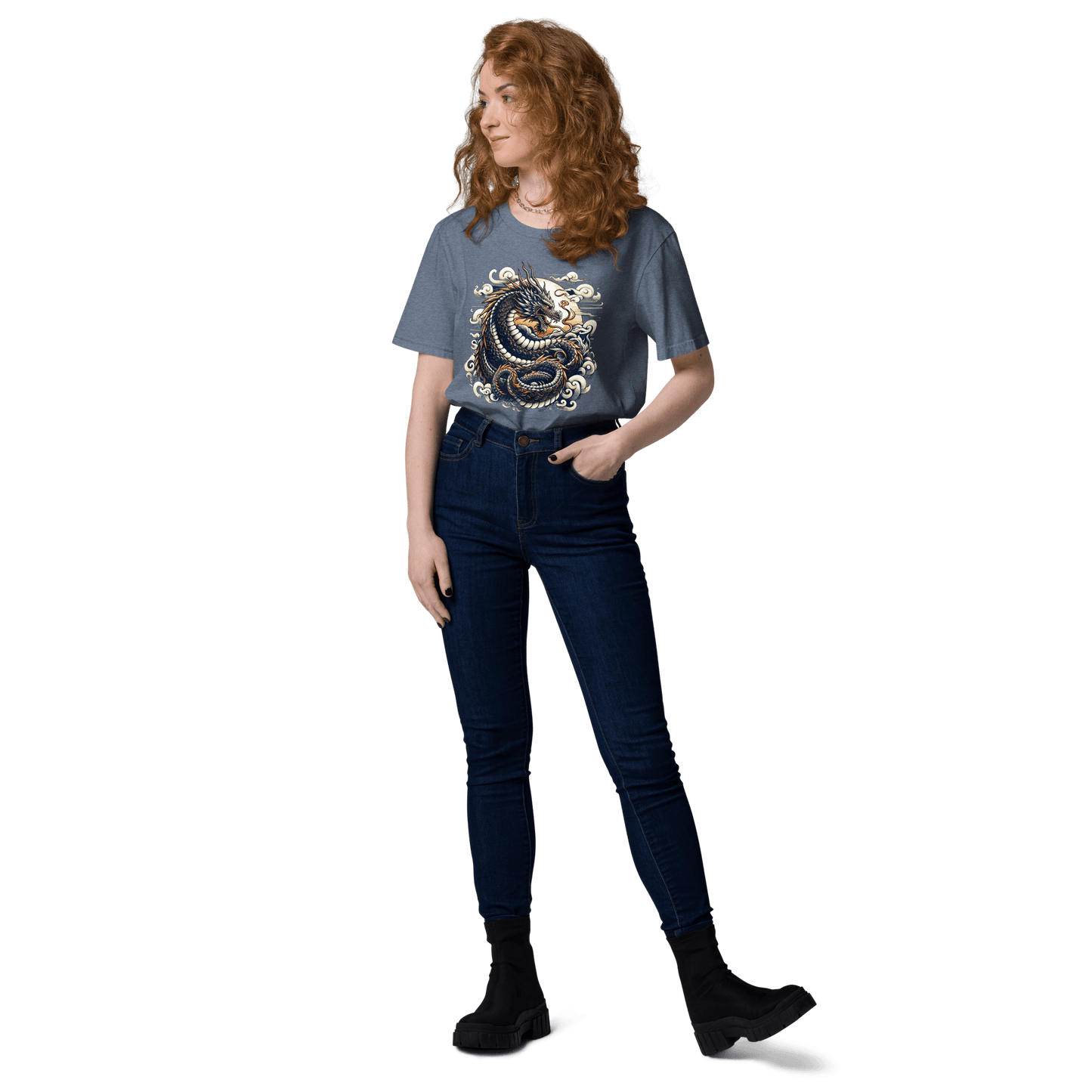 Unisex Bio Baumwoll T-Shirt "Drache" - Artexio