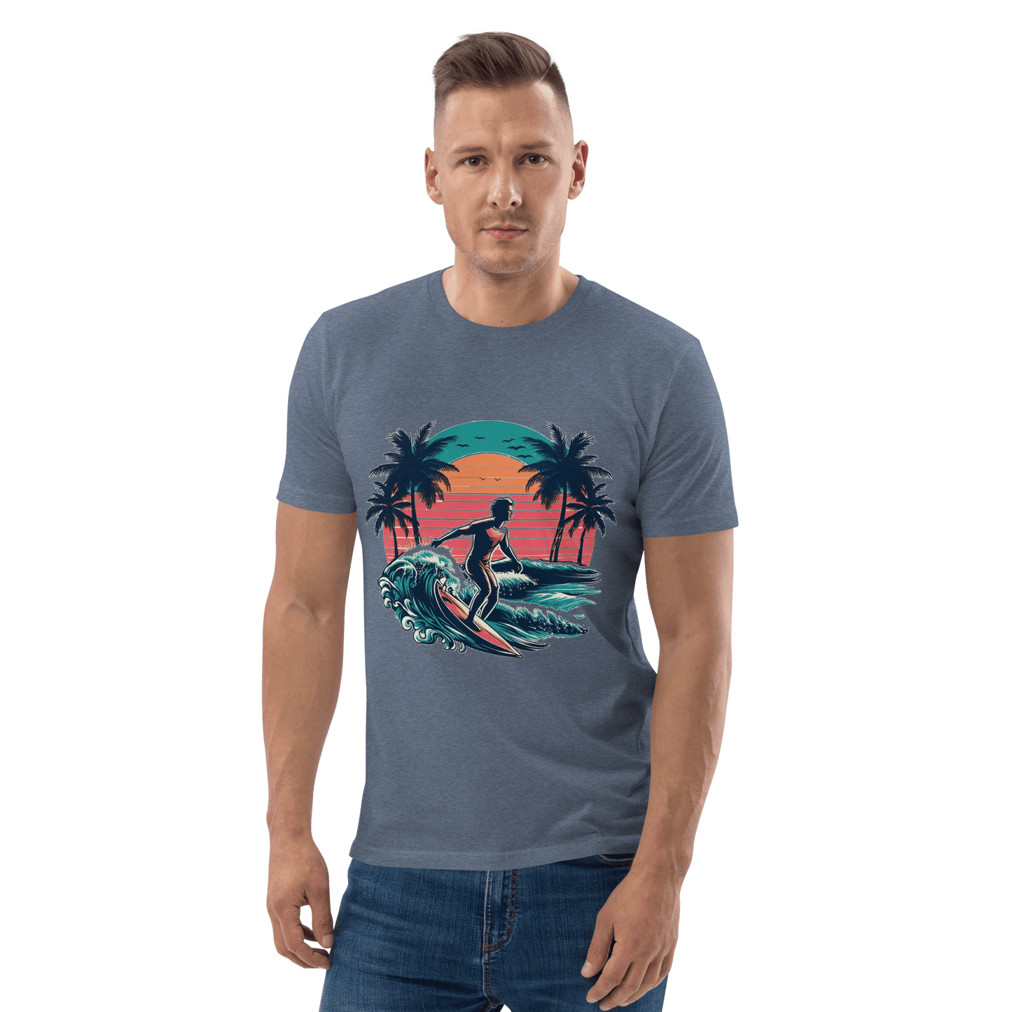 Unisex Bio Baumwoll T-Shirt "Surfing"