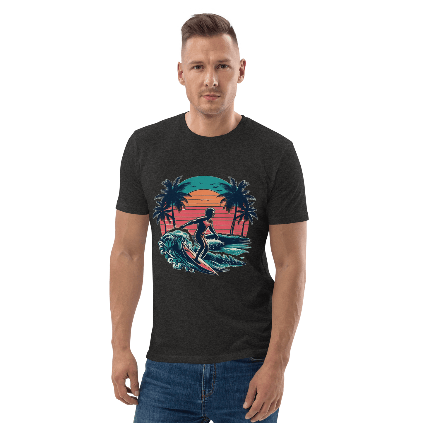 Unisex Bio Baumwoll T-Shirt "Surfing"