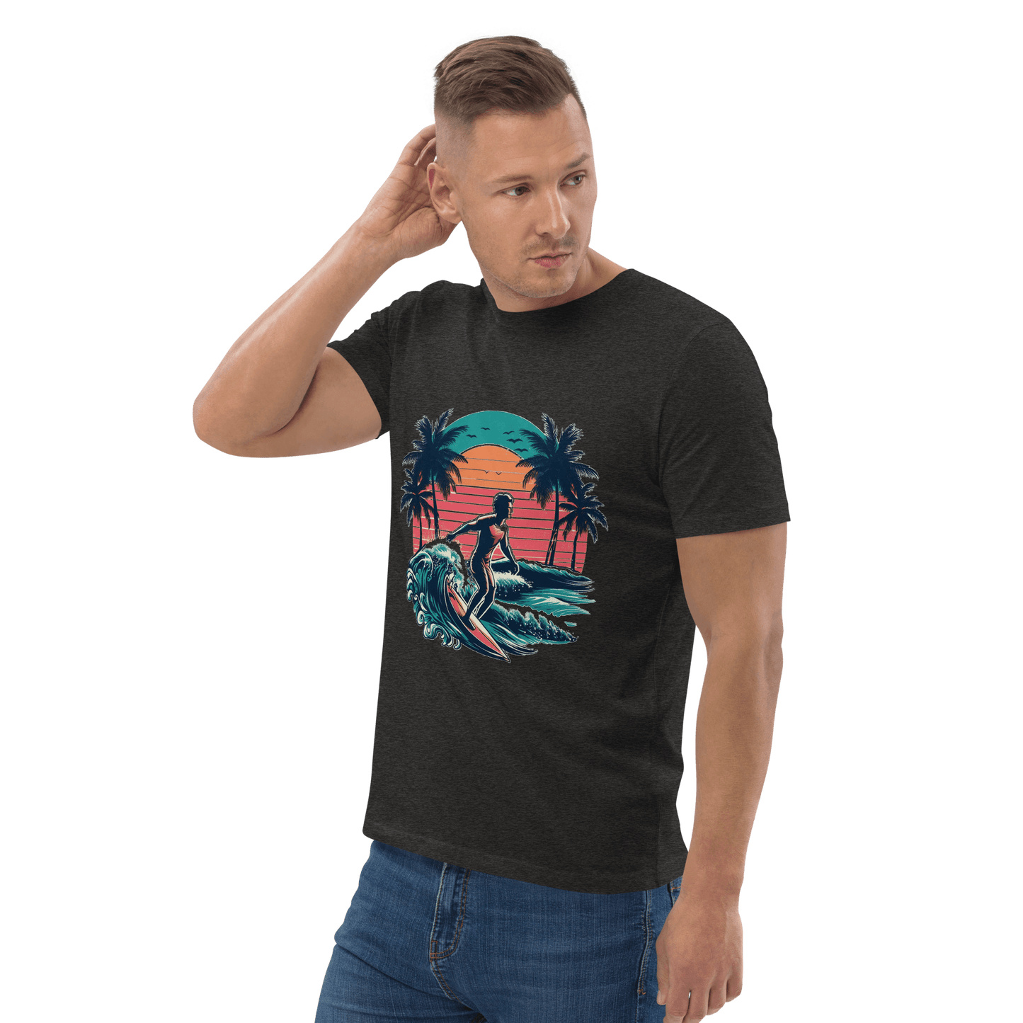 Unisex Bio Baumwoll T-Shirt "Surfing"