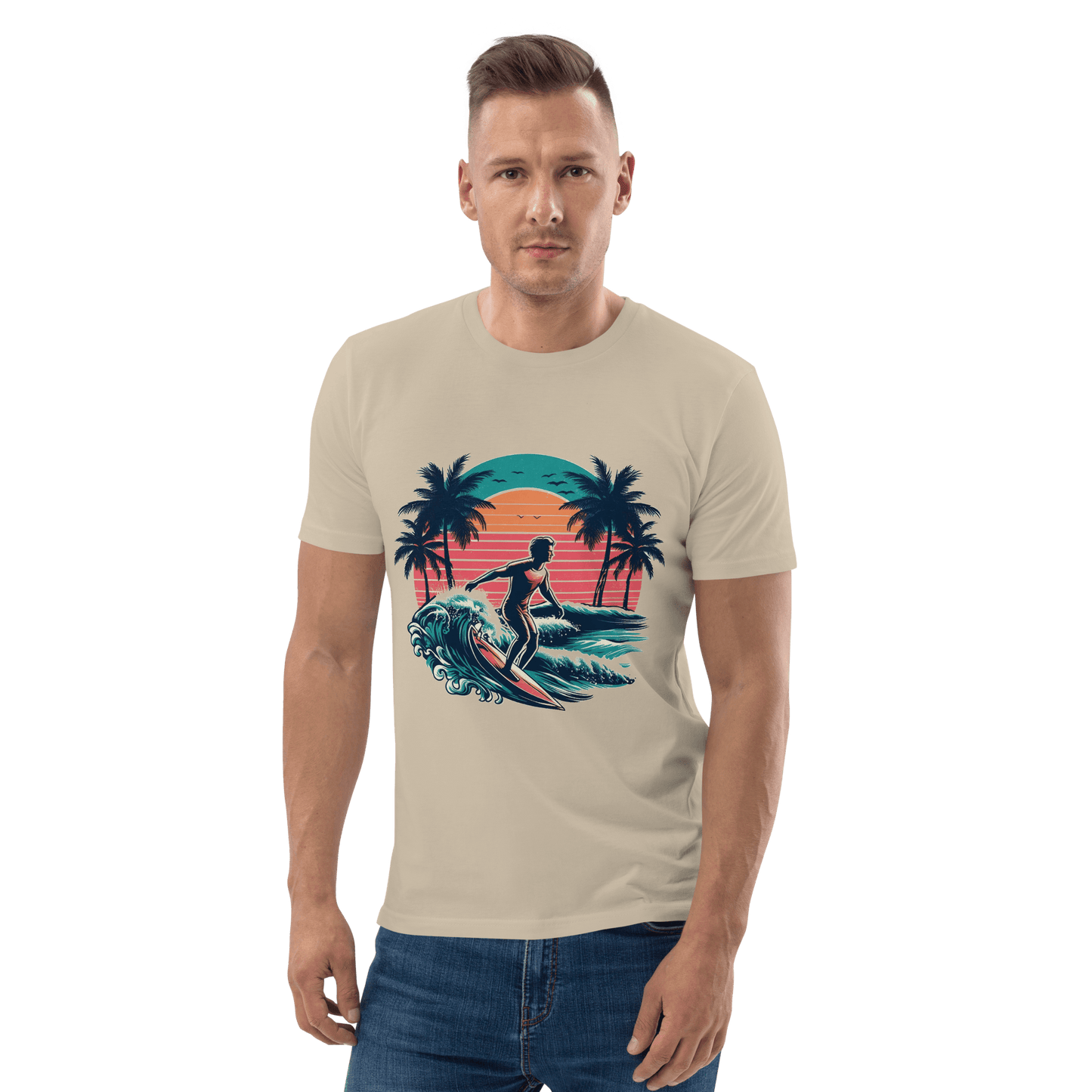 Unisex Bio Baumwoll T-Shirt "Surfing"