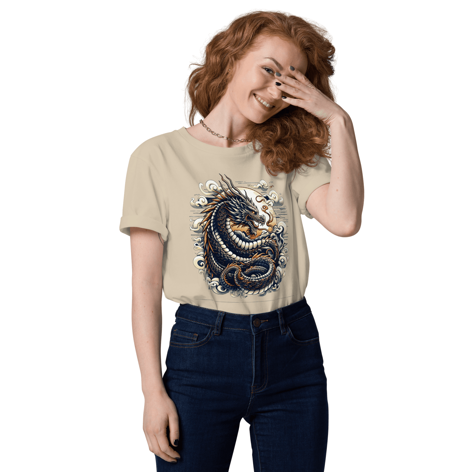 Unisex Bio Baumwoll T-Shirt "Drache" - Artexio