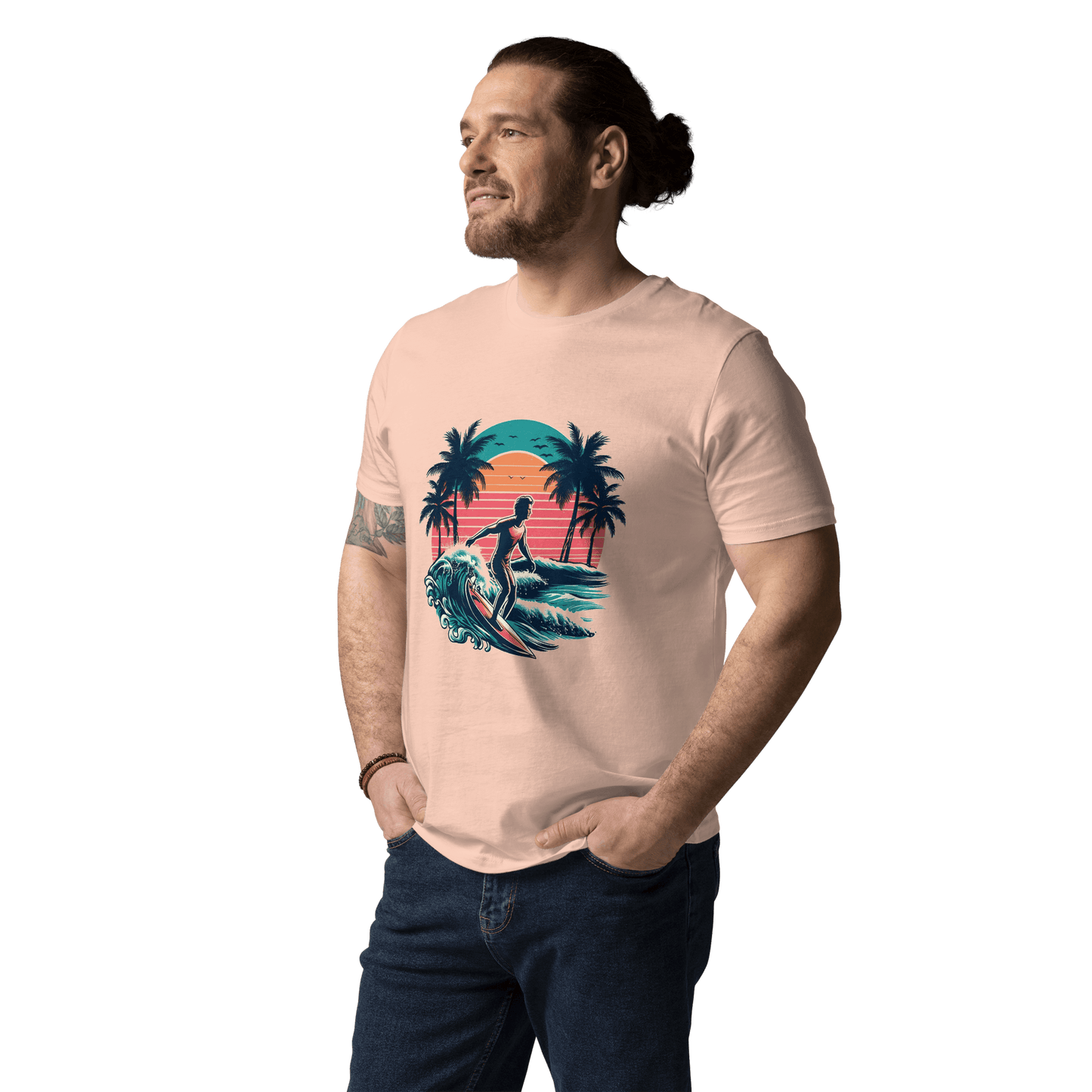 Unisex Bio Baumwoll T-Shirt "Surfing"