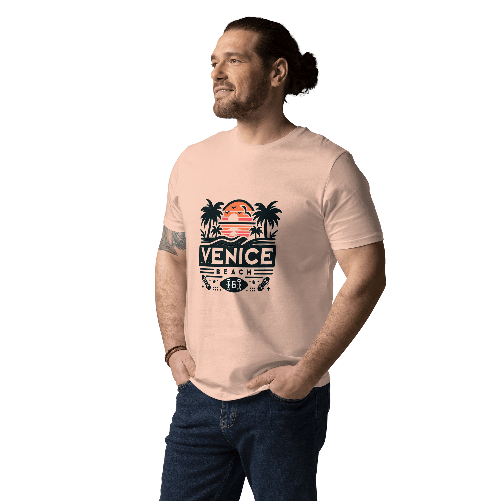 Unisex Bio Baumwoll T-Shirt "Venice Beach" - Artexio