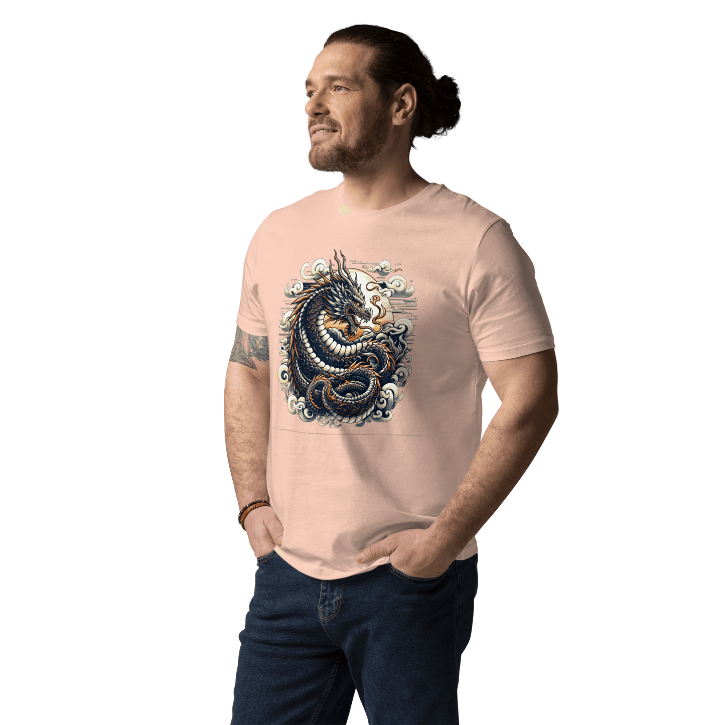 Unisex Bio Baumwoll T-Shirt "Drache" - Artexio