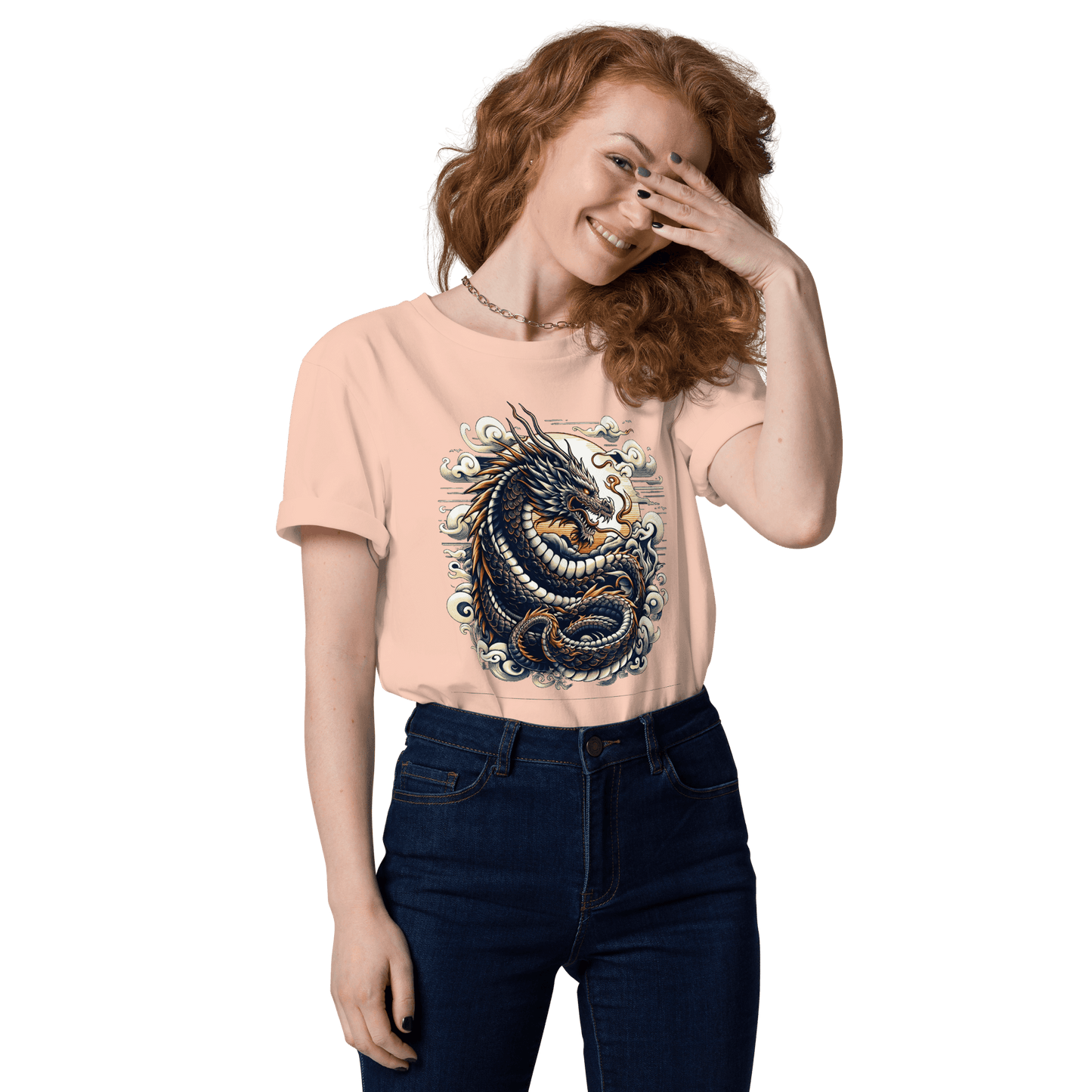 Unisex Bio Baumwoll T-Shirt "Drache" - Artexio