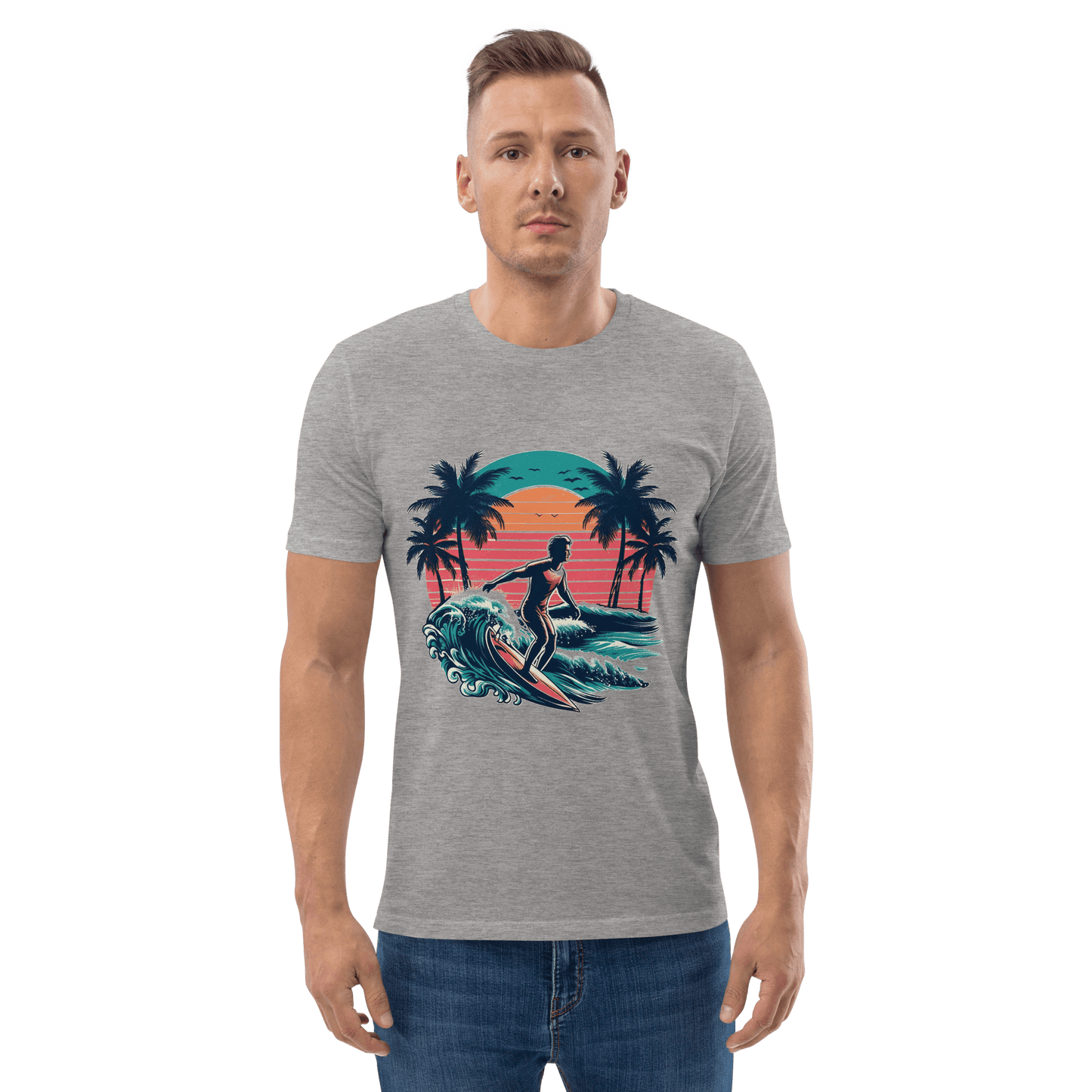 Unisex Bio Baumwoll T-Shirt "Surfing"