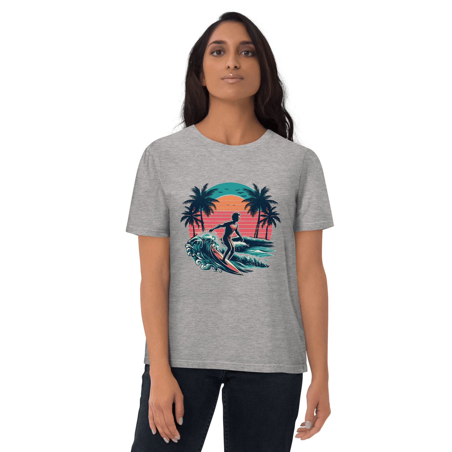 Unisex Bio Baumwoll T-Shirt "Surfing"