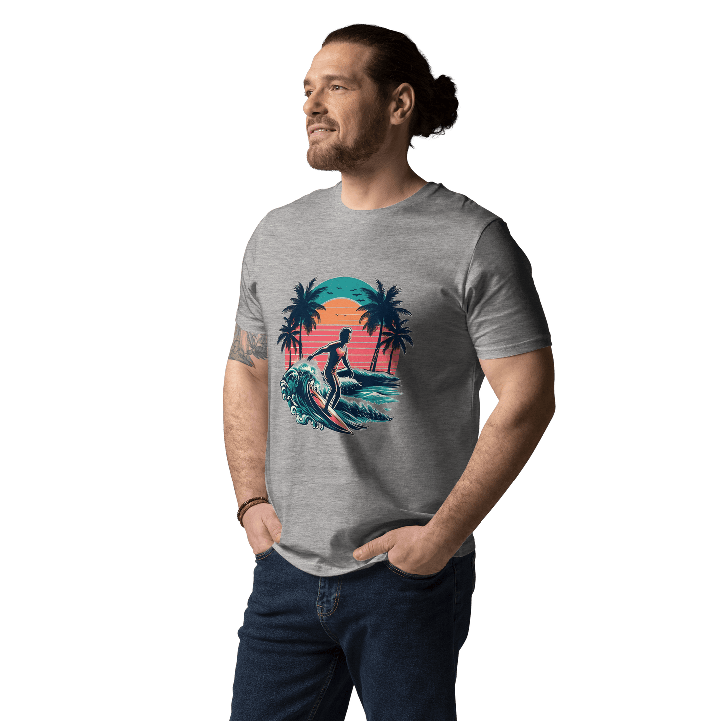 Unisex Bio Baumwoll T-Shirt "Surfing"