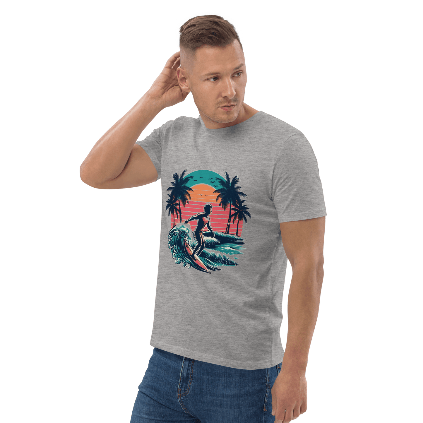 Unisex Bio Baumwoll T-Shirt "Surfing"