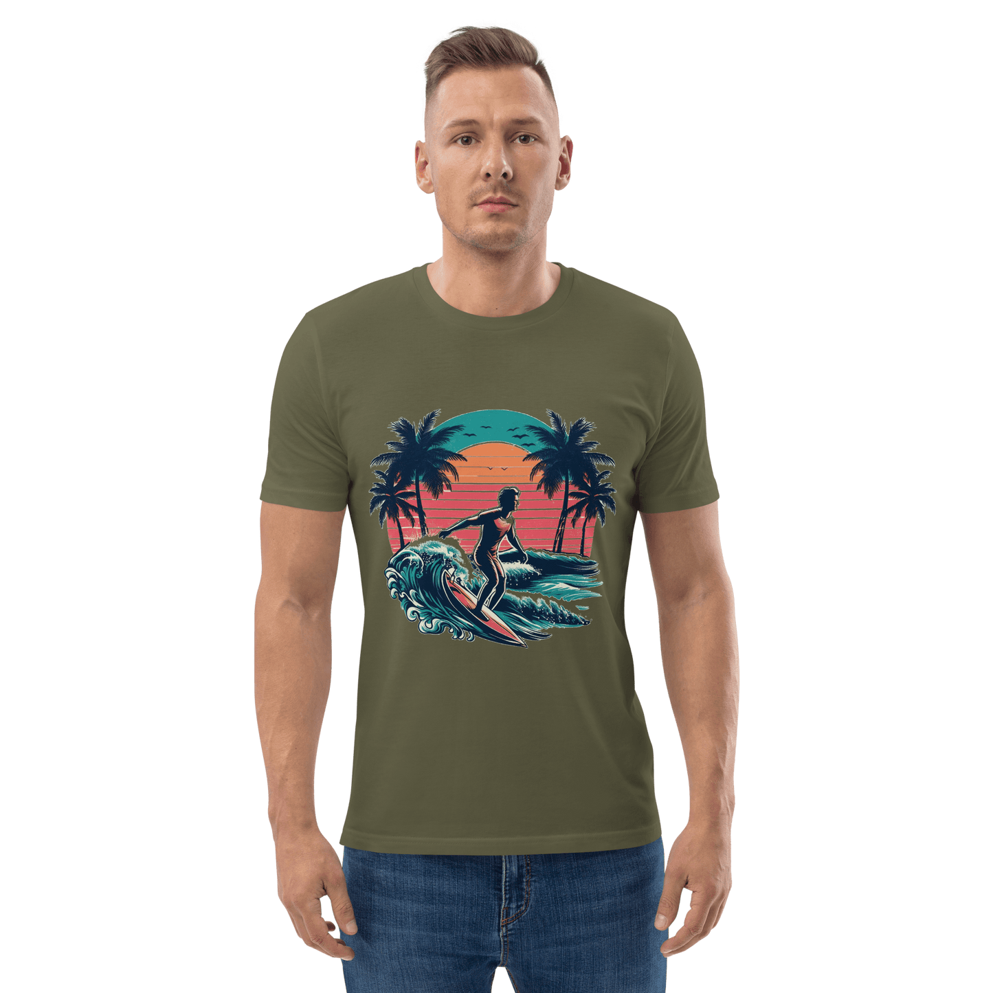 Unisex Bio Baumwoll T-Shirt "Surfing"