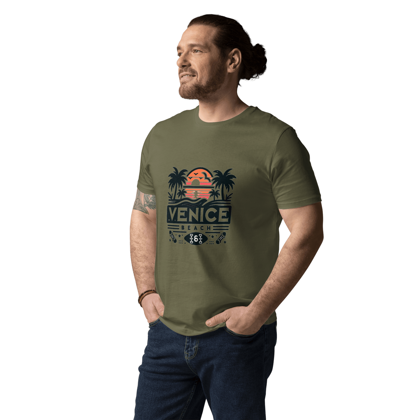 Unisex Bio Baumwoll T-Shirt "Venice Beach" - Artexio